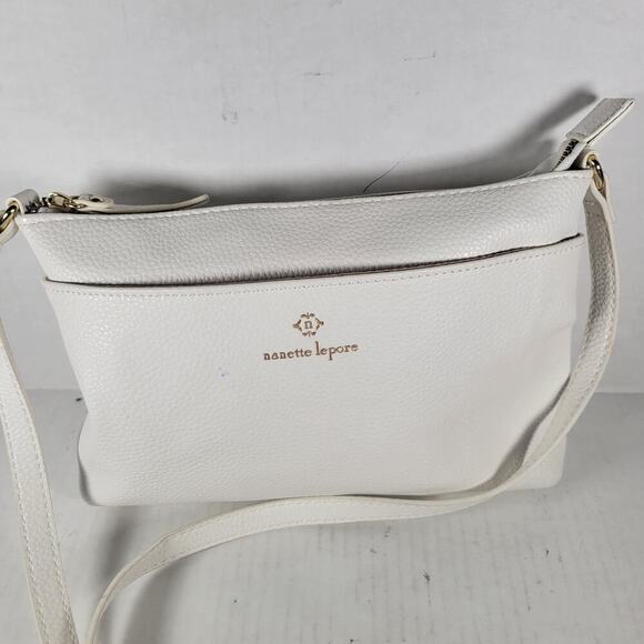 Nanette Lepore Handbags - Nanette Lepore White Small Classic Feminine Crossbody Bag